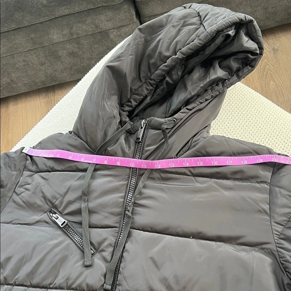 Guess Black Quilted Jacket with Logo Sleeves